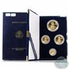Image 1 : UNITED STATES; Gold 1989 4-coin Proof Eagle Set in Original Mint Packaging and C.O.A. Set contains 1