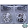Image 2 : UNITED STATES; 2013 2-Coin Silver American Eagle $1 West Point Set both coins are a First Strike ANA