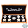 Image 1 : Medallion: Limited Edition Highland Mint 1994 Baseball 9-coin .999 Fine Silver Medallion Set, Serial