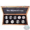 Image 1 : Medallion: Limited Edition Highland Mint 1996 Baseball 9-coin .999 Fine Silver Medallion set serial 