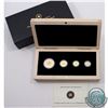 Image 1 : CANADA 2009 Canada 30th Anniversary Fractional Gold Maple Leaf 4-coin Hologram set. Contains 1oz, 1/
