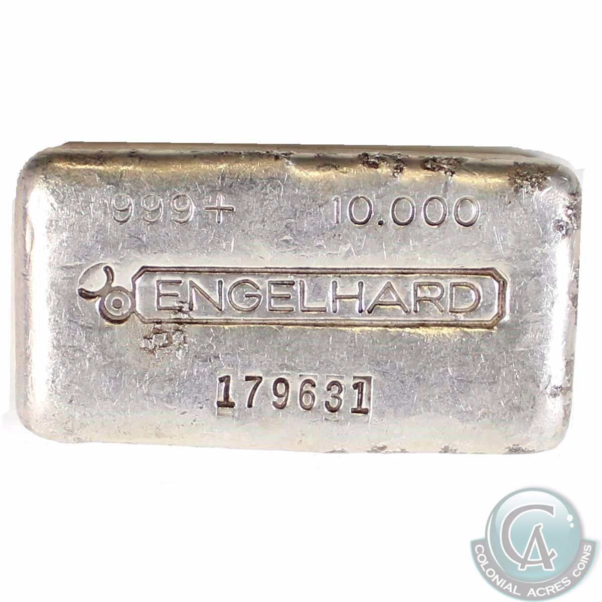 engelhard 10 oz silver bar serial number p188 engelhard 10 oz silver bar serial number p188
