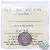 Image 1 : Newfoundland 10-cent 1880 ICCS Certified F-15