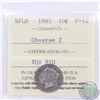 Image 1 : Newfoundland 10-cent 1885 Obverse 2 ICCS Certified F-12