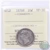 Image 1 : Newfoundland 20-cent 1876H ICCS Certified VF-30