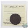 Image 1 : 1-cent 1858 ICCS Certified VF-30