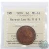 Image 1 : 1-cent 1859 Narrow Low 9 ICCS Certified MS-63