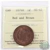 Image 1 : 1-cent 1876H ICCS Certified MS-62 Red and Brown