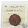 Image 1 : 1-cent 1882H ICCS Certified MS-63 Red and Brown