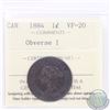 Image 1 : 1-cent 1884 Obverse 1 ICCS Certified VF-20