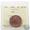 Image 1 : 1-cent 1888 ICCS Certified MS-64 Red