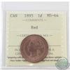 Image 1 : 1-cent 1895 ICCS Certified MS-64 Red