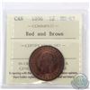 Image 1 : 1-cent 1896 ICCS Certified MS-63. Red and Brown