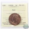 Image 1 : 1-cent 1900H ICCS Certified MS-65 Red
