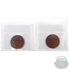 Image 2 : 1-cent 1901 & 1902 ICCS Certified MS-63 Red and Brown. 2pcs