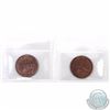 Image 2 : 1-cent 1903 & 1904 ICCS Certified MS-63 Red and Brown. 2pcs