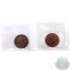 Image 2 : 1-cent 1904 & 1906 ICCS Certified MS-62 Red and Brown. 2pcs