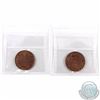 Image 2 : 1-cent 1909 & 1911 ICCS Certified MS-63 Red and Brown. 2pcs