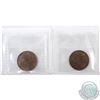 Image 2 : 1-cent 1913 & 1918 ICCS Certified MS-62 Red and Brown. 2pcs