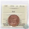 Image 1 : 1-cent 1916 ICCS Certified MS-64 Red