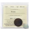 Image 1 : 1-cent 1924 ICCS Certified MS-60 Brown