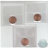 Image 2 : 1-cent 1938, 1939 & 1940 ICCS Certified MS-65. 3pcs