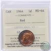 Image 1 : 1-cent 1944 ICCS Certified MS-64 Red