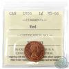 Image 1 : 1-cent 1956 ICCS Certified MS-66 RED! Tied for the Highest Grade by ICCS POP=5! A vibrant Red coin w