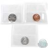 Image 2 : 1-cent, 5-cent & 10-cent 1961 ICCS Certified MS-65. 3pcs