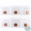 Image 2 : 1-cent 1987, 1992, 1993, 1994, 1995 & 1999 ICCS Certified MS-65 Red. 6pcs