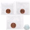 Image 2 : 1-cent 1989, 1990 & 1991 ICCS Certified MS-66. 3pcs