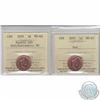 Image 1 : 1-cent 2001 Double 200 ICCS MS-66 NBU & 2001 ICCS MS-67. 2pcs