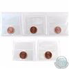Image 2 : 1-cent 2004, 2004P, 2005, 2005P & 2006P ICCS Certified MS-66 Red. 5pcs