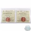 Image 1 : 1-cent 2009 Magnetic & Non-Magnetic ICCS Certified MS-67 Red. Both are tied for finest known. 2pcs