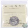 Image 1 : 5-cent 1928 ICCS Certified MS-63