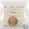 Image 1 : 5-cent 1942 Tombac ICCS Certified MS-65