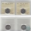 Image 1 : 5-cent 1947 & 1947 Maple Leaf ICCS Certified MS-64. 2pcs