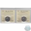 Image 1 : 5-cent 1984 & 1985 ICCS Certified MS-65. 2pcs