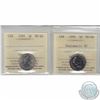 Image 1 : 5-cent 1989 ICCS Certified MS-66 & 1992 MS-66 Numismatic BU. 2pcs