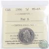 Image 1 : 5-cent 1996 Far 6 ICCS Certified MS-65