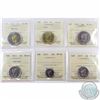 Image 1 : 5-cent 2015, 10-cent, 25-cent, 50-cent, Loon $1 & $2 John McCrae ICCS Certified MS-66. 6pcs