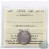 Image 1 : 10-cent 1871H ICCS Certified AU-55. An attractive coin with Mint luster thoughout accented by soft t