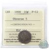 Image 1 : 10-cent 1898 Obverse 5 ICCS Certified F-12