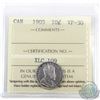 Image 1 : 10-cent 1905 ICCS Certified VF-30