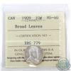 Image 1 : 10-cent 1909 Broad Leaves ICCS Certified MS-60