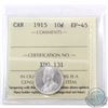 Image 1 : 10-cent 1915 ICCS Certified EF-45