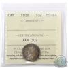 Image 1 : 10-cent 1918 ICCS Certified MS-64. Nice deep toning with underlying mint luster shining through.