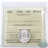 Image 1 : 10-cent 1936 ICCS Certified MS-63