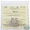 Image 1 : 10-cent 1937 ICCS Certified SP-65 Matte