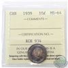 Image 1 : 10-cent 1939 ICCS Certified MS-64